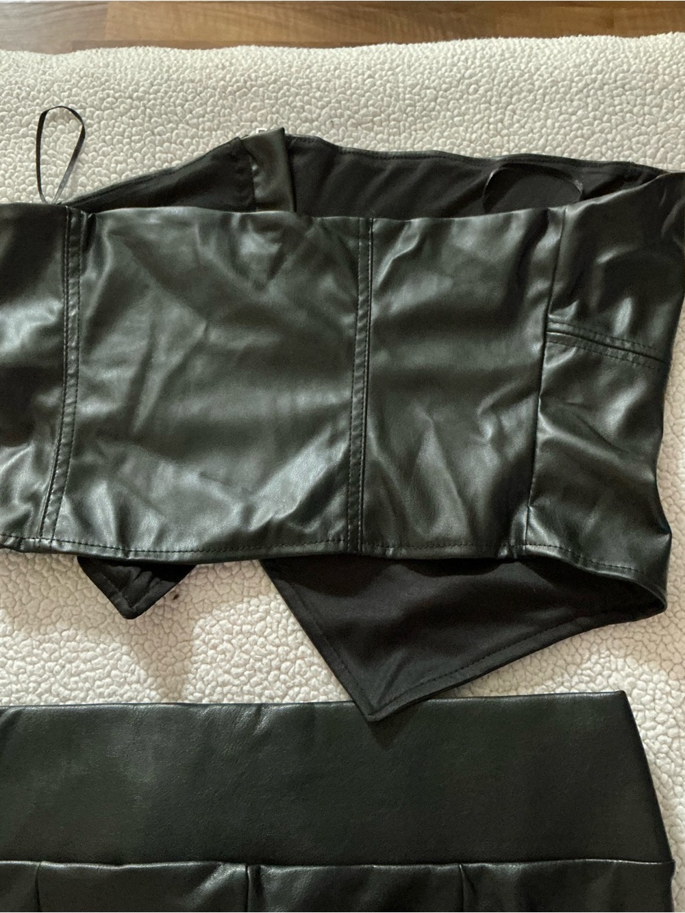 Fashion Nova Black Faux Leather High-Waist Skinny Pants - Picture 5 of 7